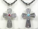 Hand made Native American Indian Jewelry; Navajo Sterling Silver crosses