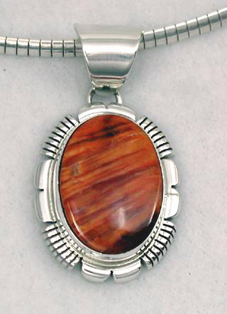 Native American Sterling Silver Turquoise Pendant