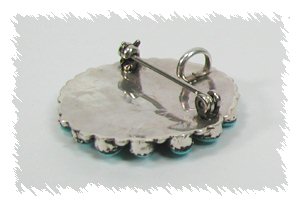 Hand made Native American Indian Jewelry; Navajo Sterling Silver horse pin pendant