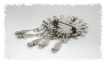Hand made Native American  Zuni Indian Jewelry; Navajo Sterling Silver Sunface Gods Eye pin pendant