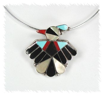 Hand made Native American  Zuni Indian Jewelry; Navajo Sterling Silver Sunface Gods Eye pin pendant