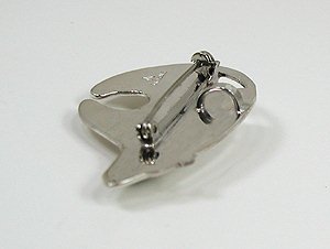 Sterling Silver Medicine Bear Pin Pendant