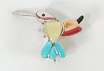 Sterling Silver Lizard Pin Pendant Bennie Ration Navajo