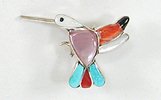 Sterling Silver Lizard Pin Pendant Bennie Ration Navajo