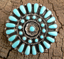 Hand made Native American Indian Jewelry; Navajo Sterling Silver horse pin pendant