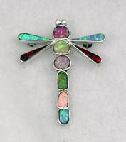 Hand made Native American Indian Jewelry; Navajo Sterling Silver horse pin