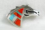 sterling,silver,pin,pendant,bracelet,necklace,Indian,horse,,jewelry,gift,native,american,navajo,opal,turquoise,onyx,lapis,coral, pony,appaloosa,lapel, horses, Cherry Hill