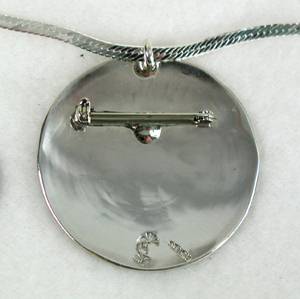 Navajo Man In A Maze Sterling Silver Pin Pendant