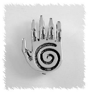 Hand made Native American Indian Jewelry; Navajo Sterling Silver horse pin pendant