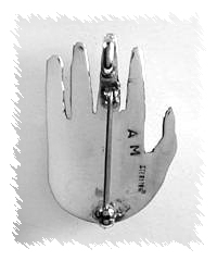 Hand made Native American Indian Jewelry; Navajo Sterling Silver horse pin pendant