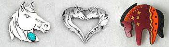 Native American Indian Sterling Silver  Pendants