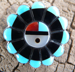 Hand made Native American Indian Jewelry; Navajo Sterling Silver horse pin pendant