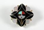 Hand made Native American Indian Jewelry; Navajo Sterling Silver horse pin