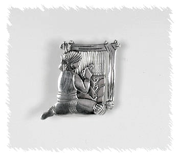Hand made Native American Indian Jewelry; Navajo Sterling Silver horse pin