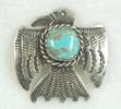 Navajo sterling silver Eagle pin Albert Cleveland