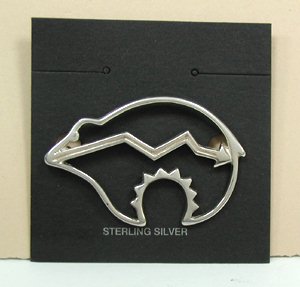 Hand Made Native American Indian Sterling Silver Horse Pins