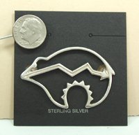 Hand Made Native American Indian Sterling Silver Horse Pins