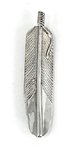 Navajo sterling silver turquoise feather pin