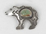 Navajo sterling silver Eagle pin Albert Cleveland