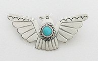 Navajo sterling silver Eagle pin by Lambert Perry