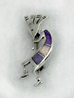 Hand made Native American Indian Jewelry; Navajo Sterling Silver horse pin