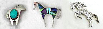 Native American Indian Sterling Silver  Pendants