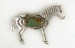 Navajo Sterling Silver Horse Pin