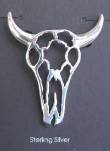 Hand Made Native American Indian Sterling Silver Horse Pins