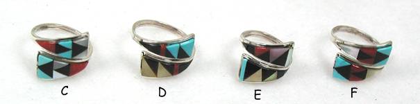 Zuni Inlay Rings