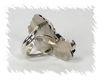 Navajo Sterling Silver Bearclaw ring