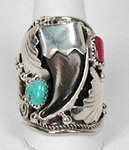 Sterling Silver Zuni Inlay Rings