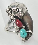 Sterling Silver Zuni Inlay Rings