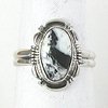 Navajo Sterling Silver White Buffalo Ring