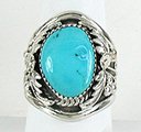 Sterling Silver Navajo Turquoise  Ring