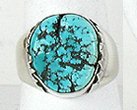 Sterling Silver Navajo Turquoise  Ring