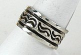 Sterling Silver Navajo Stamped ring