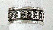 Sterling Silver Navajo Stamped ring