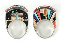 Sterling Silver Zuni Inlay Rings
