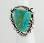 Native American Sterling Silver Navajo Royston turquoise ring