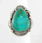 Native American Sterling Silver Navajo Royston turquoise ring