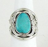 Sterling Silver Navajo Turquoise  Ring