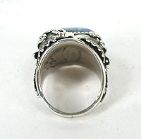 Navajo Sterling Silver Lapis Lazuli  maiden ring