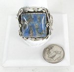 Navajo Sterling Silver Lapis Lazuli  maiden ring