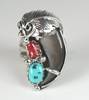 Sterling Silver Navajo Chip Inlay Rings