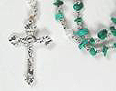 Native American Indian sterling silver turquoise rosary
