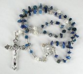 Native American Indian sterling silver turquoise rosary