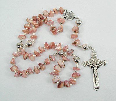 Navajo Pink Shell Rosary