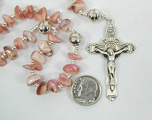Navajo Pink Shell Rosary