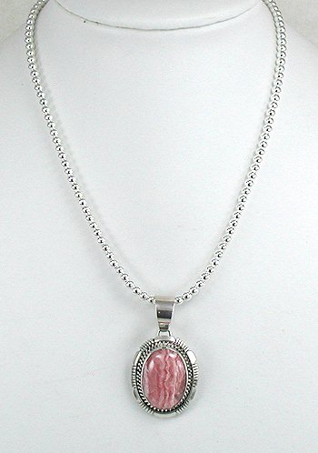 Native American Navajo Rhodochrosite  pendant bracelet set