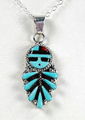 Zuni Petit Point Sun God earrings